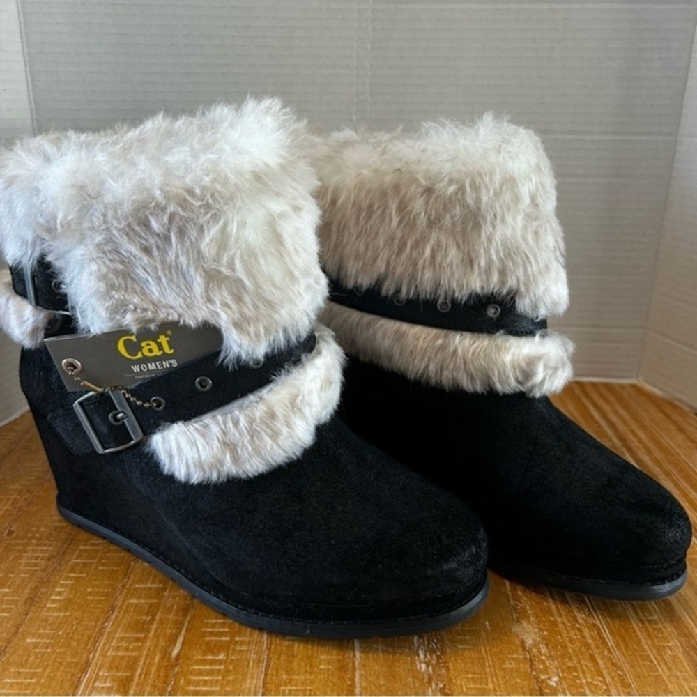 Caterpillar leather boots for women size 10 in black New - Picture 6 of 14